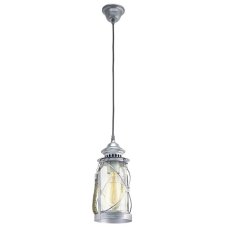Eglo VINTAGE 49214 Závesné svietidlo BRADFORD antik strieborná 1X60W