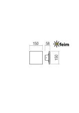 REDO 90370 AURA exteriérové nástenné svietidlo SMD LED 8W 680lm 3000K IP65 biela