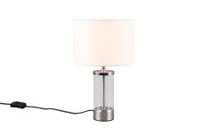 TRIO Reality R51711007 GRAZIA stolní lampička 1xE14 V330mm nikl matná, bílá