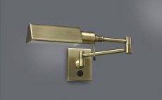  3101/1 ANT.BRAS ITALUX Senti industriální lampička 1x40W E14 IP20