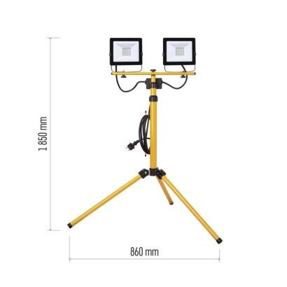 Emos ZS2231.2 exteriérový  LED reflektor  HOBBY SLIM 2× 30W 2×2400lm 4000K IP65