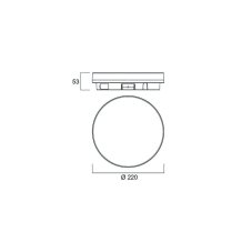 Sylvania 0043510 stropné svietidlo START SURFACE SLIM IP54 ROUND 1500lm 2CCT D WH
