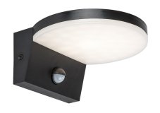 RABALUX 77119 Batida venkovní nástěnné svítidlo se senzorem LED 9W/900lm 2700+4000+6500K IP54 černá
