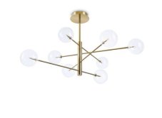 Ideal Lux 275215 EQUINOXE závesné svietidlo 8xG4 D1280mm mosadzná