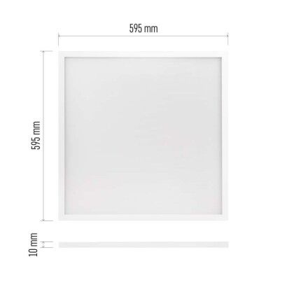 Emos ZR1412E LED PROXO stropní vestavěný panel čtverec 595 × 595 × 10 mm 40W 4240lm 4000K bíla