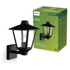 Philips 8720169351394 Kinno vonkajšie nástenné svietidlo 1xE27 IP44 čierna