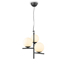 TRIO 302000332 PURE závesné svietidlo D400mm 3xE14 matná čierna