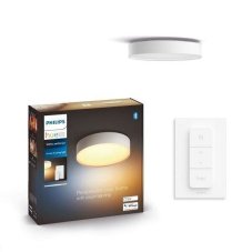 Philips HUE LED White Ambiance 41158/31/P6 Enrave S stropné svietidlo 9,6W 1220lm 2200-6500K 26,1cm biele stmievateľné BlueTooth + HUE Switch