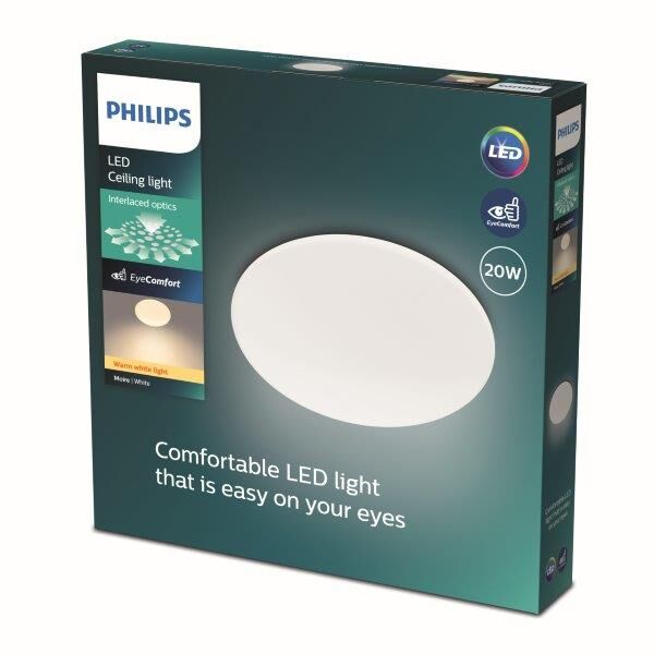 Philips 8719514335110 Moire CL200 stropní svítidlo LED D390mm 20W/2000lm 2700K bílá