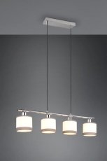 TRIO Reality R31554006 DAVOS závěsné svítidlo 4xE14 chromová, bílá
