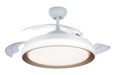 Philips 8720169279124 Bliss stropné svietidlo s ventilátorom LED D510mm 35+28W/4500lm 2700+4000+5500K zlatá, diaľkové ovládanie