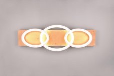TRIO 641110331 BARCA stropné svietidlo SMD LED 40W/4700lm 3000K biela matná, drevo, switchdimmer