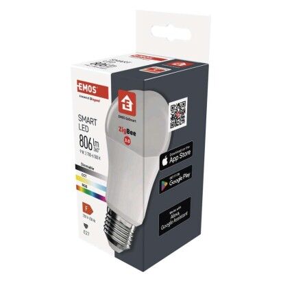 Emos ZQZ514R LED žárovka E27 GoSmart A60 9W 806lm 2700–6500K