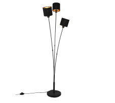 TRIO R46333979 TOMMY stojací lampa 3xE14 matná černá