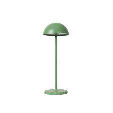 LUCIDE 15500/02/33 JOY vonkajšia dotyková stolná lampička LED V320mm 1,5W/185lm 3000K IP54 zelenkavá, nabíjateľná batéria, USB kábel