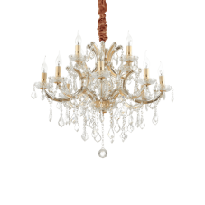 Závesné svietidlo/Luster Ideal lux 167404 NAPOLEON SP12 ORO 12xE14 40W zlato