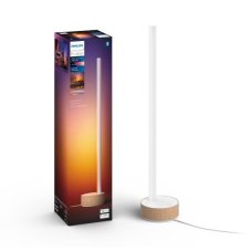 Philips HUE White and color ambiance 8719514433465 Signe stolové svietidlo LED 55,3cm 11,8W/1040lm biela, imitácia dreva, bluetooth