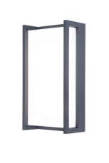 LUTEC 5193013118 QUBO exteriérové nástenné svietidlo LED 17,3W/1300lm 4000K IP54 tmavošedá