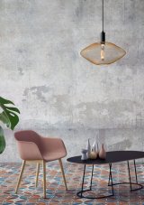 LUCIDE 21423/45/02 MESH Závesné svietidlo E27 1x40W matná zlatá/mosadz
