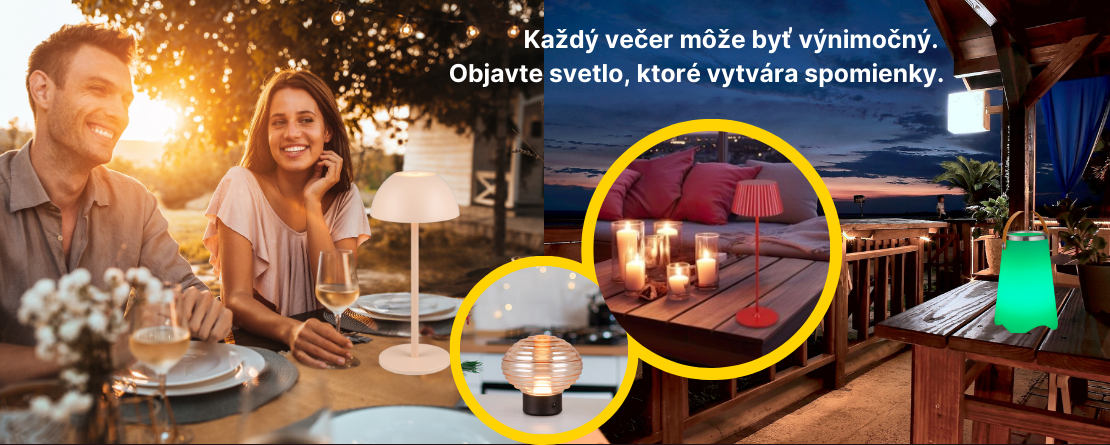 Vonkajšie stolové lampy