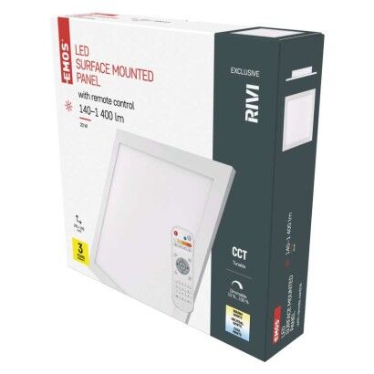 Emos ZM5171 LED RIVI stropní přisazené klasické svítidlo čtverec 295 × 295 × 52 mm 20W 140–1400lm 2700–6000K bílá