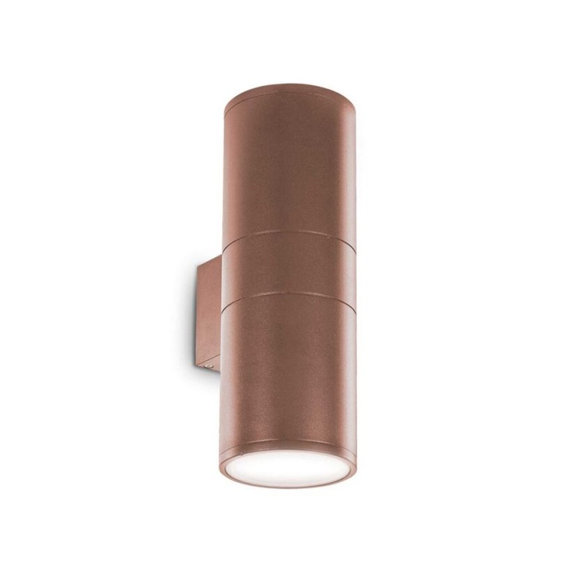 Exteriérové ​​nástěnné svítidlo Ideal lux 163611 GUN AP2 BIG COFFEE 2xE27 60W IP54 IP54