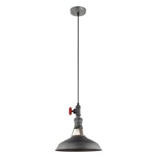 MDM-2781/1 GR+BK ITALUX Garibaldo industriálne závesné svietidlo 1X60W E27 IP20