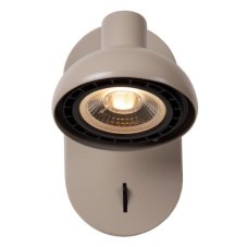 LUCIDE 30997/11/38 SENSAS nástěnné bodové svítidlo/spot s vypínačem 1xGU10 (ES111) krémová