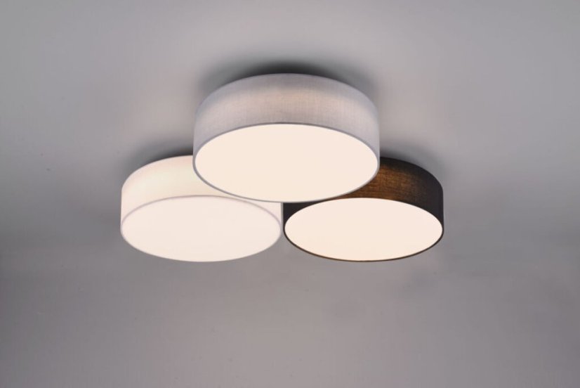 TRIO 621910317 LUGANO stropné svietidlo LED D645mm 38W/4200lm 3000K biela, šedá, čierna, switchdimmer