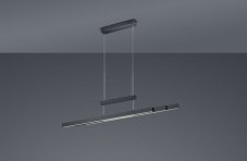 TRIO 375310532 TRAJAN závěsné svítidlo dotykové LED 42W/4000lm, 2x6W/500lm 2700-5000K matná černá, stmívatelné