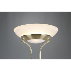 TRIO R40073508 ORSON stojacia lampa LED 30W/2400lm, 5W/400lm 3000K, matná mosadz, alabaster, stmievateľné