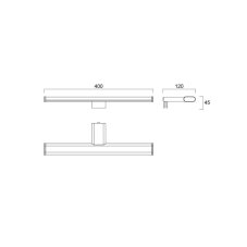 Sylvania 0043213 koupelnové nástěnné svítidlo SYLMIRROR LED SLIM IP44 NW
