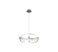 TRIO 321210107 CHARIVARI závesné svietidlo LED D620mm 42W/5100lm 3000K matný nikel, switchdimmer