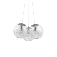 Závěsné svítidlo Ideal lux 176031 MAPA SAT SP3 NICKEL 3xE27 60W nikl
