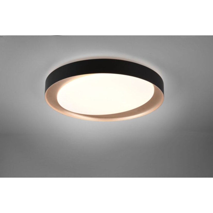 TRIO R62712402 ZETA stropné svietidlo LED D485mm 24W/1920lm 2700-6500K, čierna, biela, stmievateľné, diaľkové ovládanie