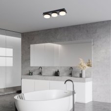 RABALUX 75003 Attichus stropné svietidlo LED 18W/1700lm 4000K IP44 matná čierna, biela
