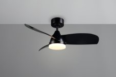 TRIO Reality R62732132 HELSINKI Stropný ventilátor s osvetlením D900mm SMD LED 20W/2500lm 2700-6000K čierna, diaľkový ovládač
