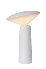 LUCIDE 02807/04/31 JIVE vonkajšia dotyková stolná lampička LED V213mm 3W/180lm 2800-6500K IP44 biela, opálová, nabíjateľná batéria, 3 StepDim