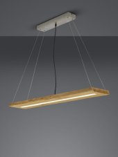 TRIO 323710130 Brad LED závesné stropné svietidlo 27W/3000lm 3000K prírodné drevo, switchdimmer