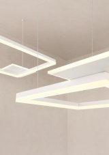 REDO 01-2614 SIGUA závesné svietidlo LED 137W/7732lm 3000K biela, switchdimmer