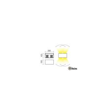 REDO 90301 VARY exteriérové nástenné svietidlo POWER LED 4x5W 1176lm 4000K IP54 biela