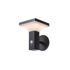 RABALUX 77044 Geleen solárne nástenné svietidlo so senzorom LED 4W/400lm 3000K IP44 čierna, biela