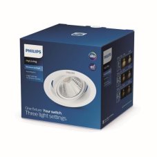 Philips 59556 LED POMERON DIM zápustné bodové svietidlo 90mm 7W/420lm 2700K SceneSwitch