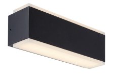 RABALUX 77114 Mataro vonkajšie nástenné svietidlo efektné LED 12W/950lm 3000K IP54 čierna