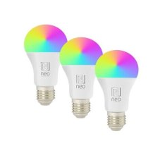 Immax 07733C NEO LITE žiarovka LED E27 A60 11W/1055lm 2700-6500K RGB, biela, 3-set