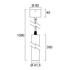Sylvania 0006189 závesné svietidlo Pixo Mini PENDANT 560lm 4000K MB biela