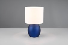 TRIO 517900112 VELA stolná lampička V290mm 1xE14 modrá, biela