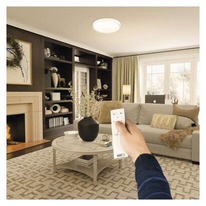 Emos ZM5162 LED LIVI stropní/nástěnné přisazené klasické svítidlo kruh průměr 400 × 85 mm 30W 1800lm 2700–6500K bílá