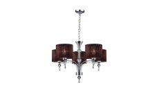 AZzardo AZ2901 DECOline IMPRESS 5 BROWN stropní závěsné svítidlo 5xE27 50W IP20 hnědá