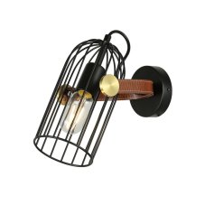 Italux WL-2445-1-BK nástenné svietidlo Antoin 1x40W E27 čierna